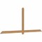 Ekena Millwork Eugene Smooth Timber Gable Bracket, Western Red Cedar, 96"W x 40"H x 1 1/2"D x 3 1/2"F, 10/12 Pitch GBW096X40X0204EUG00SWR - alternate 2